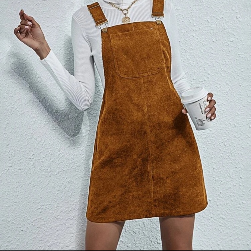 Corduroy Overall Skirt